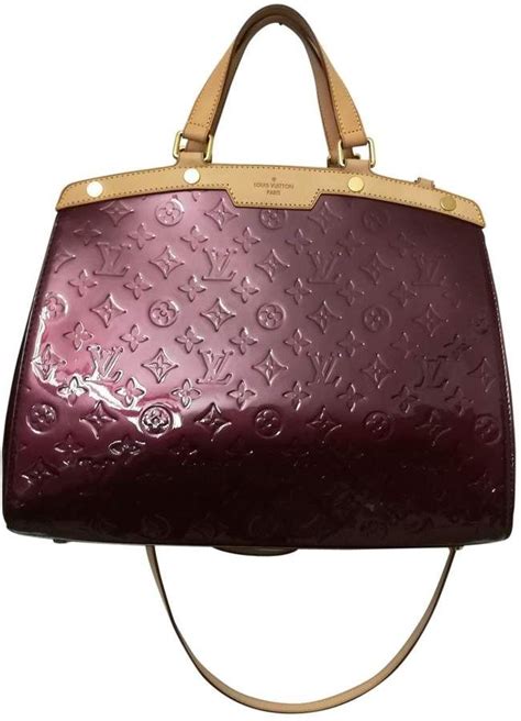 louis vuitton burgundy patent leather bag|louis vuitton leather shoulder bag.